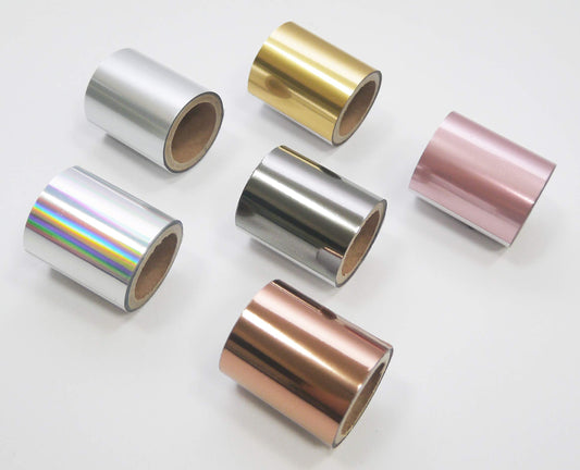 KINGTOOL Hot Foil Stamping Paper Used with Hot Foil Pen (1.57 inch x197 inch (4cm x 5Meter), Pastel Color)