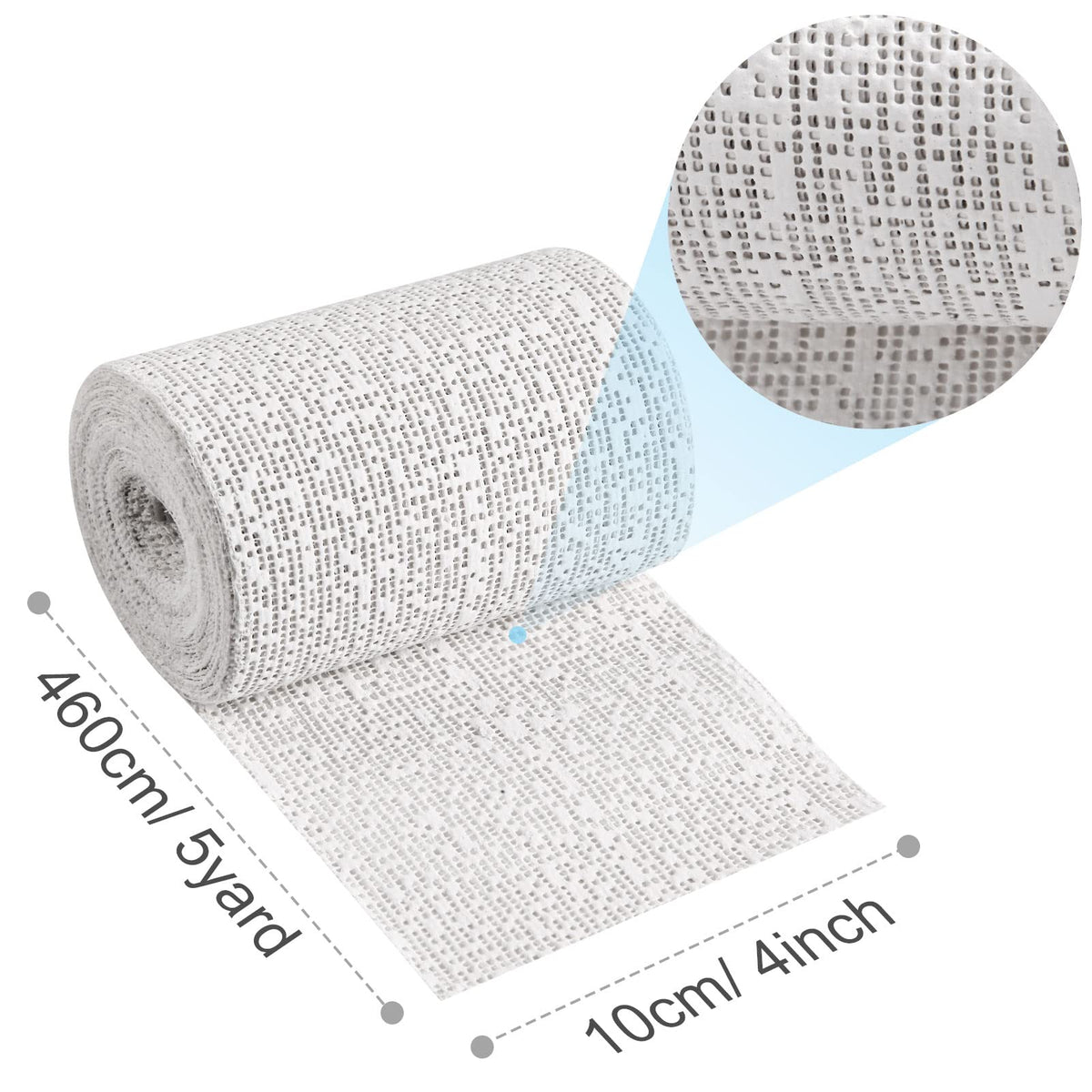 45ft - 211ft Plaster Cloth Rolls White Gauze Strips Wrap Bandages for Craft Belly Cast Mask Making Body Molds Scenery Art(4inch x 91 Feet, White)