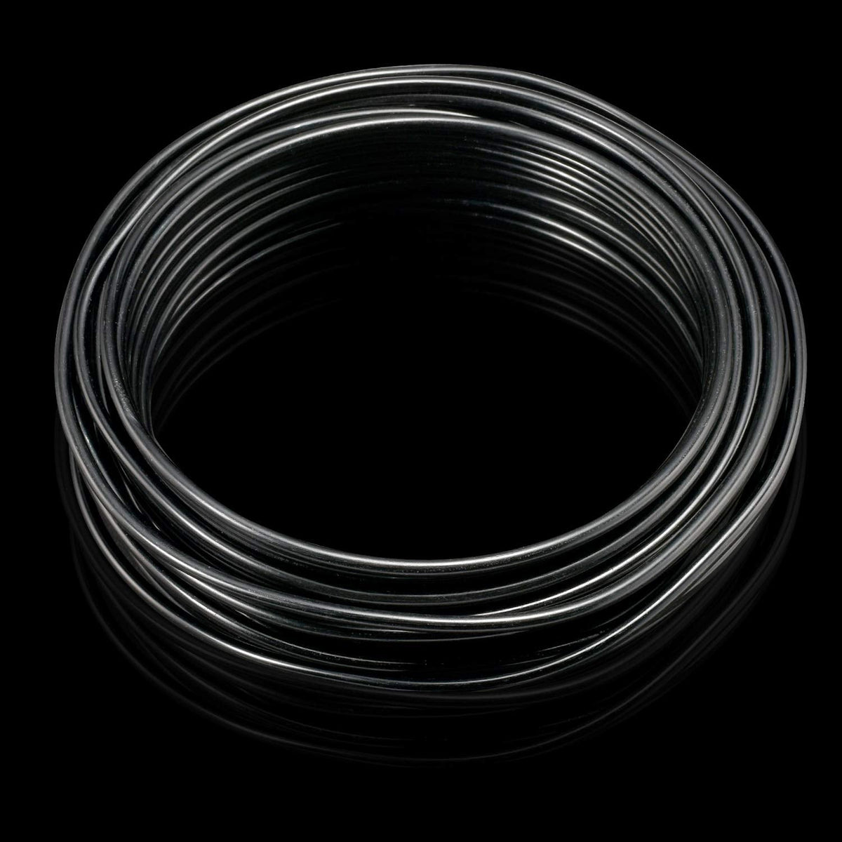 KSVZS Aluminum Wire Black 9 Gauge 3.0 mm 32.8 Ft(10 M) Anodized Bendable Metal Craft Wire for DIY Floral