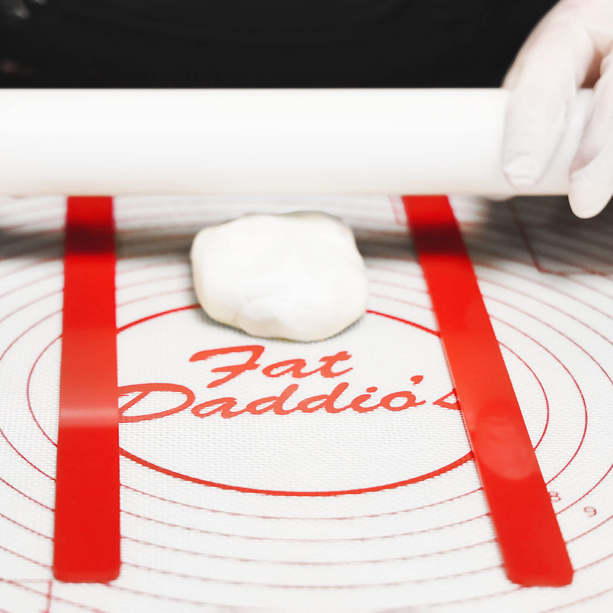 Fat Daddio's Fondant & Dough Leveler Set, 13.75 x 0.75 Inch, White, Black, Red