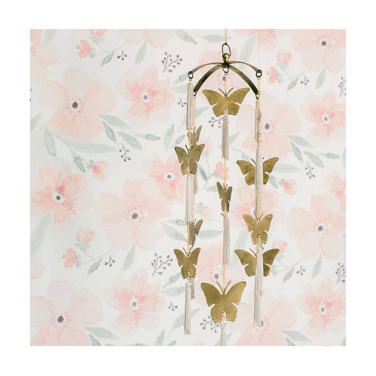 Crane Baby Butterfly Nursery Décor for Boys and Girls, Ceiling Hanging, 6" x 6" X 36"