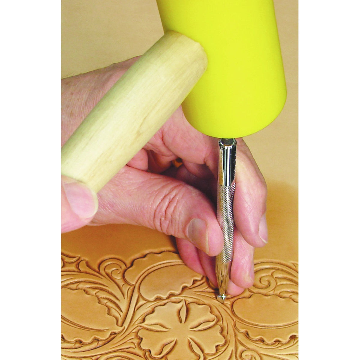 Realeather Leather Stamps Tool Set for Leather Crafting, 10 Stamping Tools, Sheridan Style Stamp Set I