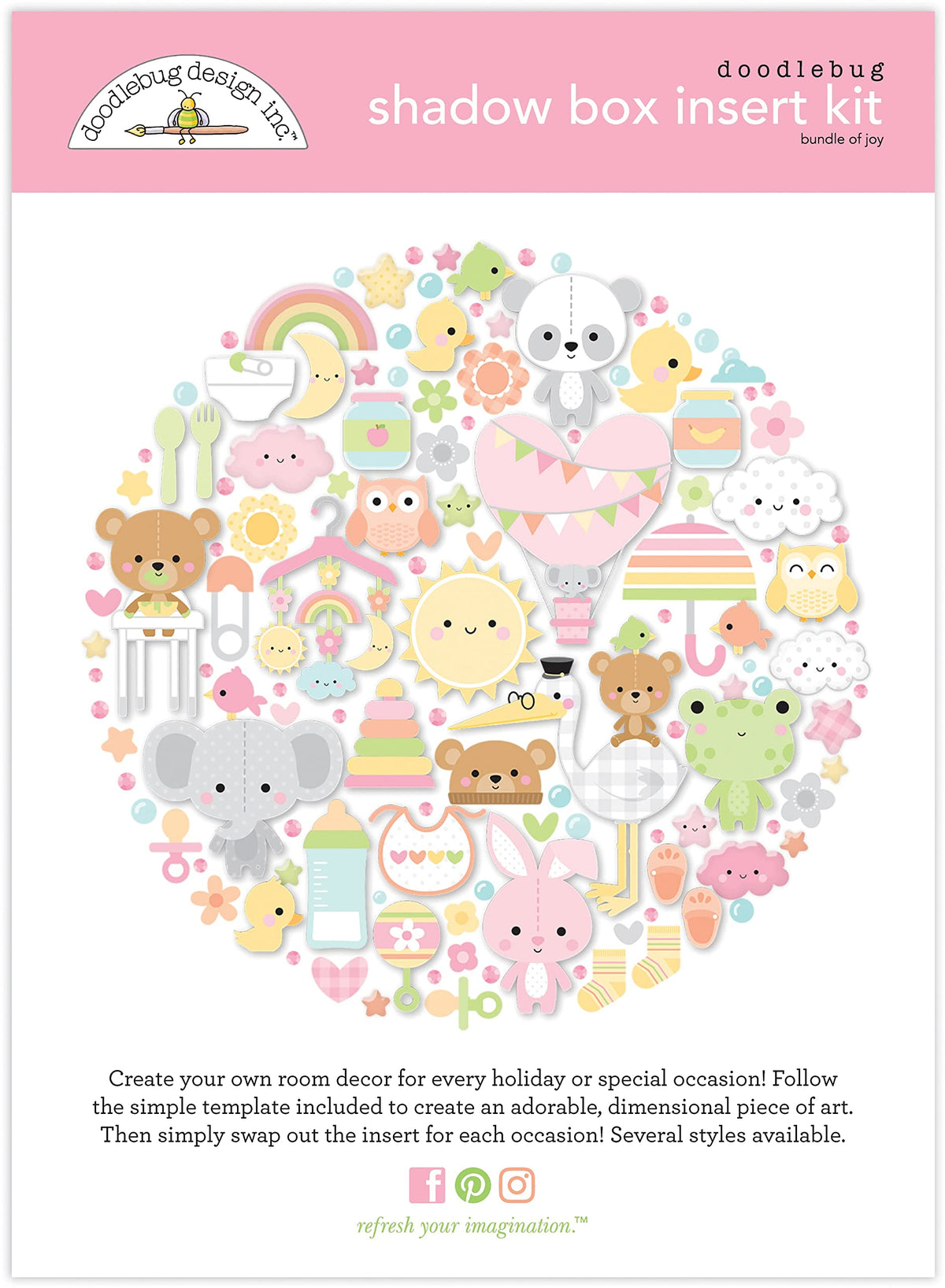 Doodlebug Design DOODLEBUG Shadow Box Bundle Joy