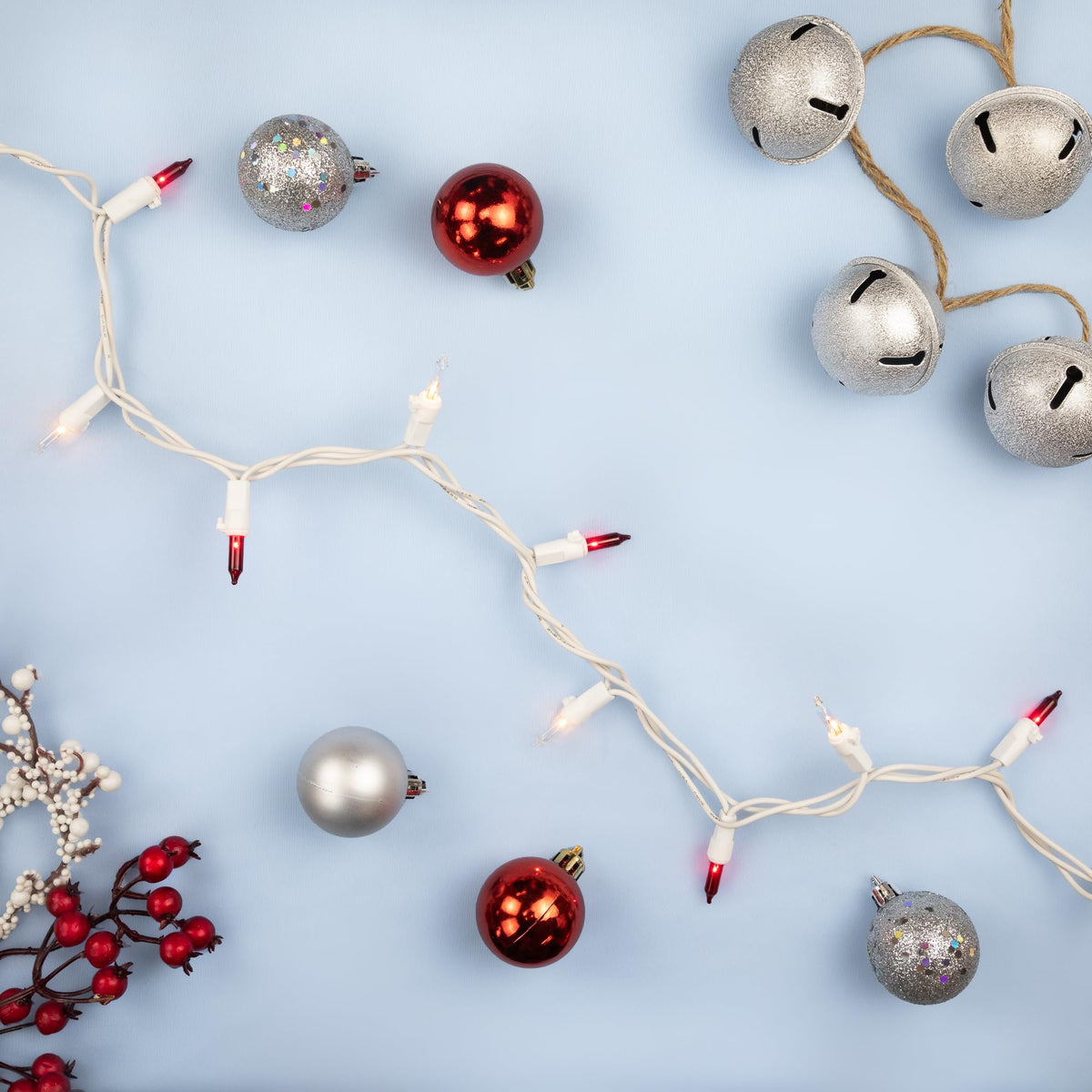Northlight Mini Incandescent Christmas Lights - 100ct - Red & Clear - 20.25 White Wire