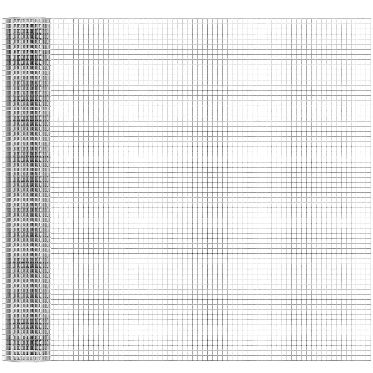 16in x 50ft 19 Gauge Hardware Cloth 1/2 Inch Mesh Roll - Galvanized Chicken Wire Fencing for Garden Fence, Poultry Netting, Gopher Barrier, Animal Cage Screen, Chicken Wire Craft Projects