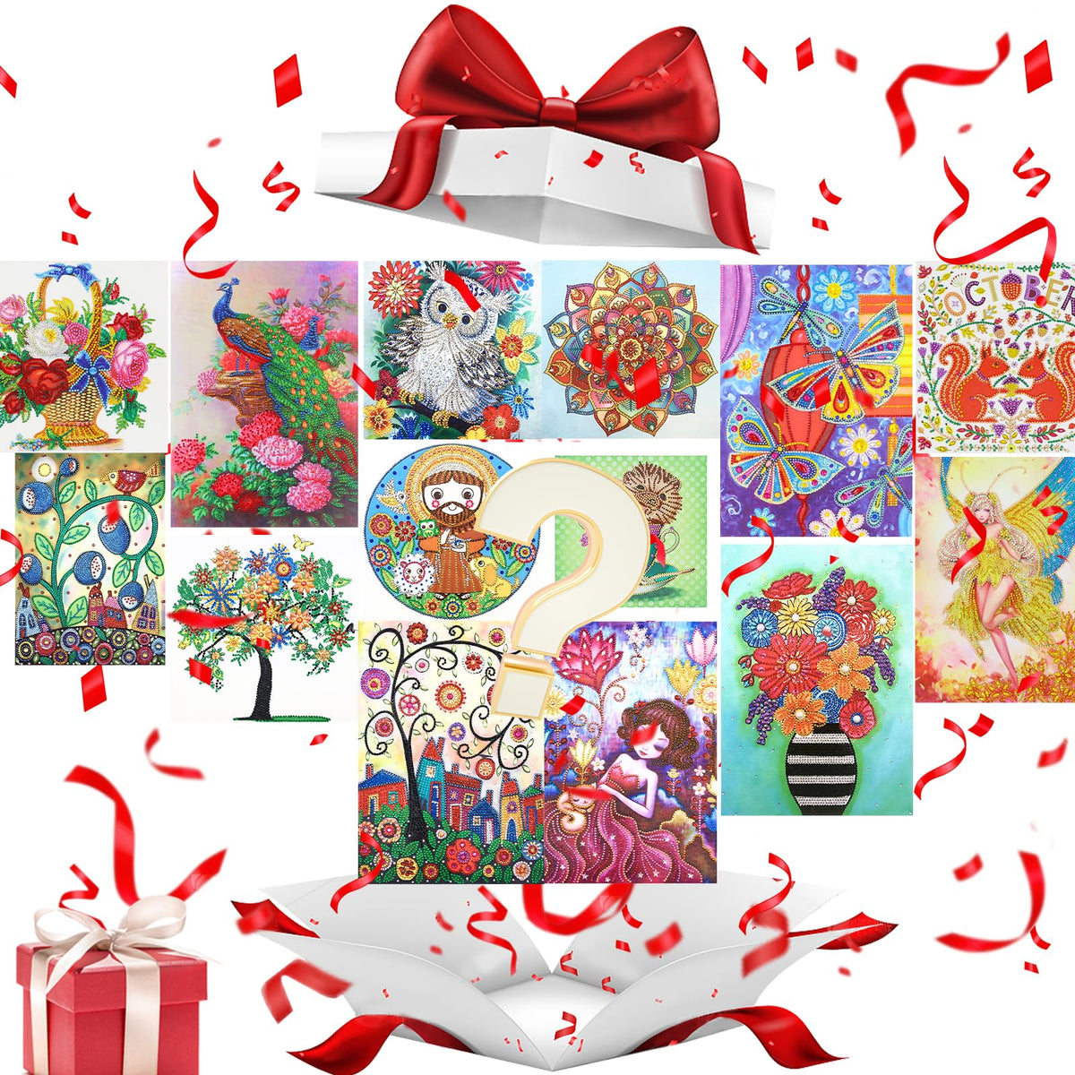 antor 10 Pack 5D Special Shape Rhinestone Diamond Painting Kits, Crystal Diamond Art Kit for Adults Beginner, 5D Paint with Diamond Drill for Gift Home Wall Art Decor