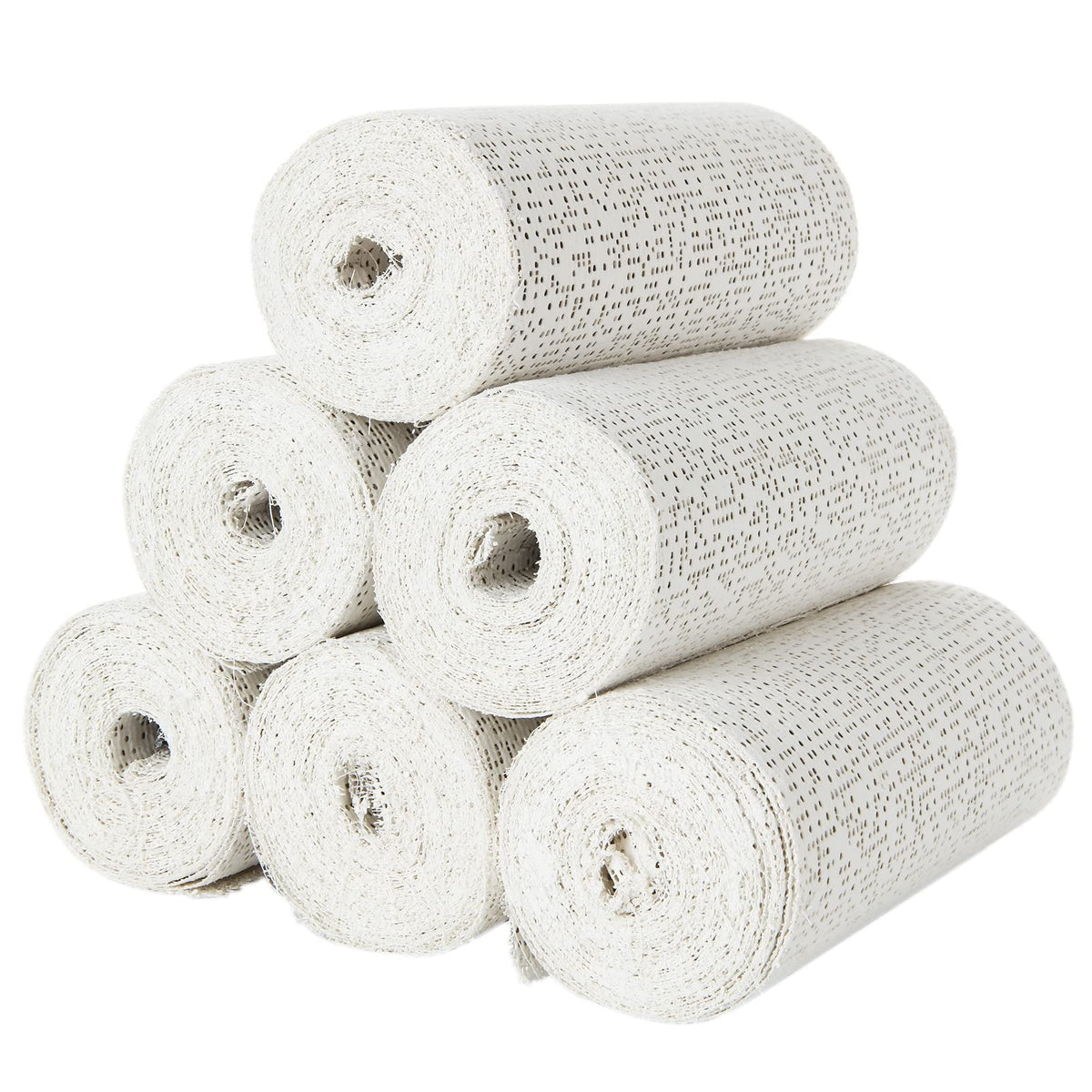 6 Pack Plaster Gauze Bandage for Hobby Craft, Each Roll 6” x 180” Plaster Cloth Rolls Bulk, Cloth Gauze Bandage for Masks, Scenery, Belly Cast (6 Inch x 15Ft/ 5yd)