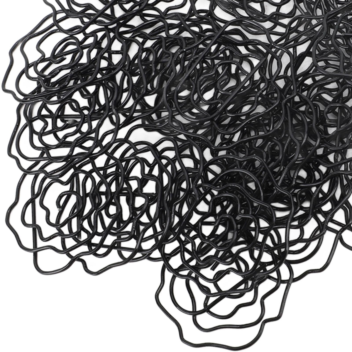 Paperclips Set, Metal Decorative Exquisite 50pcs Flower Paper Clips Cute for Office for Scrapbooking (Black)
