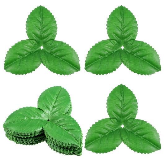 Yolev 200pcs Artificial Leaves 3.74 inch Flower Rose Leaf Fake Leaves for Crafts Wedding Decorations Supplies Rose Leave Fake Leafs