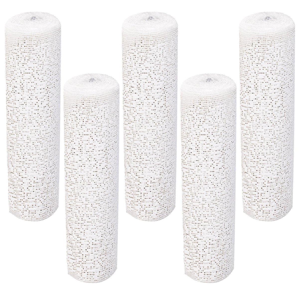 Plaster Cloth 5 Pack Plaster Gauze Bandage Roll Plaster of Paris for Crafts Belly Cast Art Project Mask Making Sculptures and Body Casts, 7.9inch X 106 inch