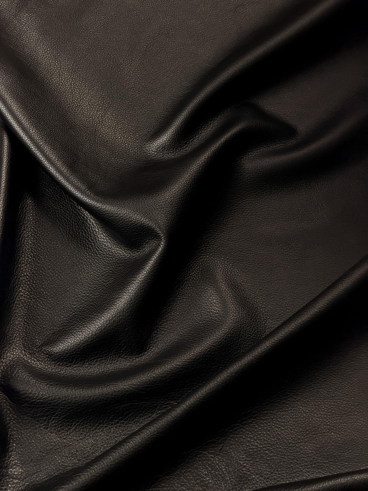 Premium Genuine Leather Natural Grain Cowhide Hides – High-Quality Leather Skins for Upholstery, Crafting, Tooling, Sewing, and DIY Leather Projects (Black, 20 Square Feet (Full Side))