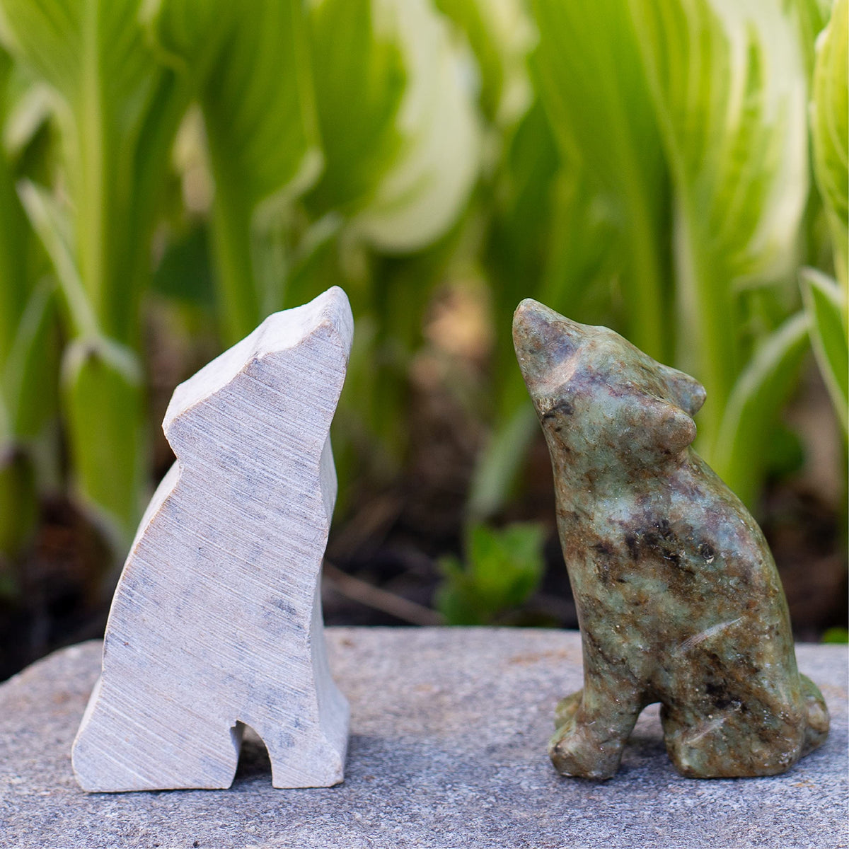 STUDIOSTONE CREATIVE DIY Arts & Crafts Carving Kit Kids Adults Wolf Sculpture Soapstone